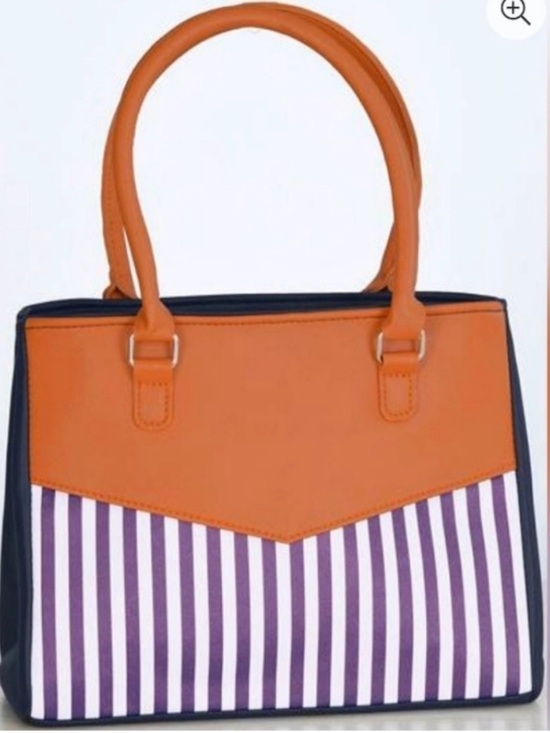 NVBE Handbags - Nautical Venus navy blue and tan handbag